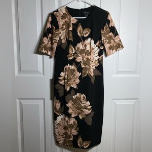 Floral Black/Cream dress